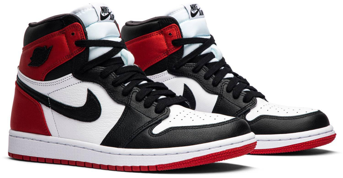Wmns Air Jordan 1 Retro High 'Satin Black Toe' freeshipping - MzansiSneaks