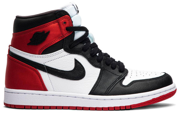 Wmns Air Jordan 1 Retro High 'Satin Black Toe' freeshipping - MzansiSneaks