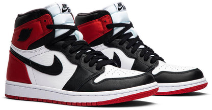 Wmns Air Jordan 1 Retro High 'Satin Black Toe' freeshipping - MzansiSneaks